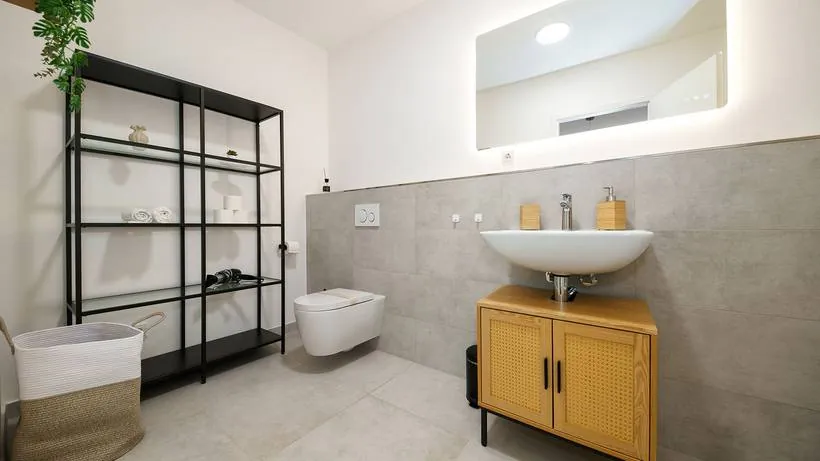 Apartment im Boho-Stil – Badezimmer