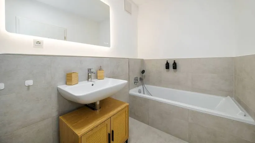 Apartment im Boho-Stil – Badezimmer
