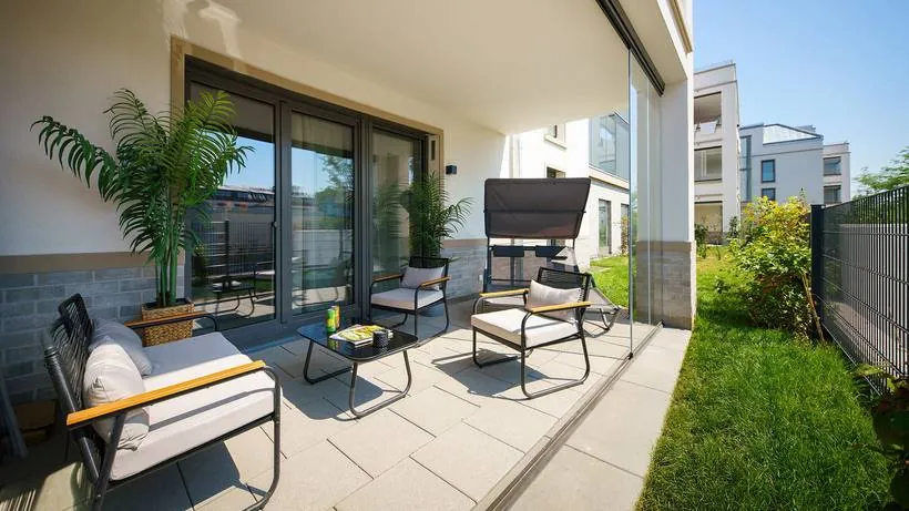 Apartment im Boho-Stil – Terrasse