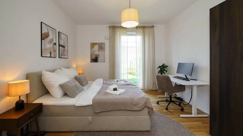 Apartment im Japandi-Stil – Schlafzimmer 1