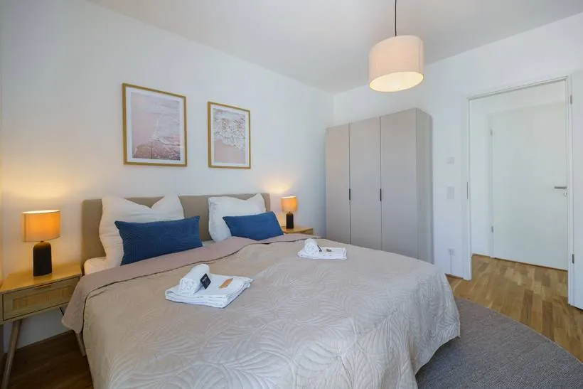 Apartment im Scandi-Coastal-Stil – Schlafzimmer 2